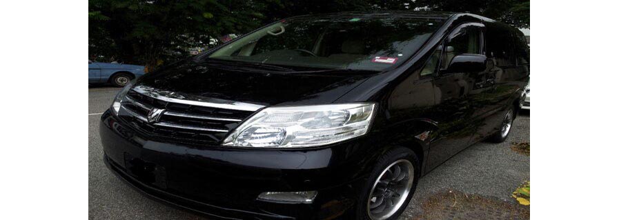 akb hire car Alphard mpv interior